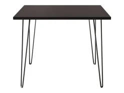 Mesa HAIRPIN 90 x 90 cm para cocina, salón, comedor Negro
