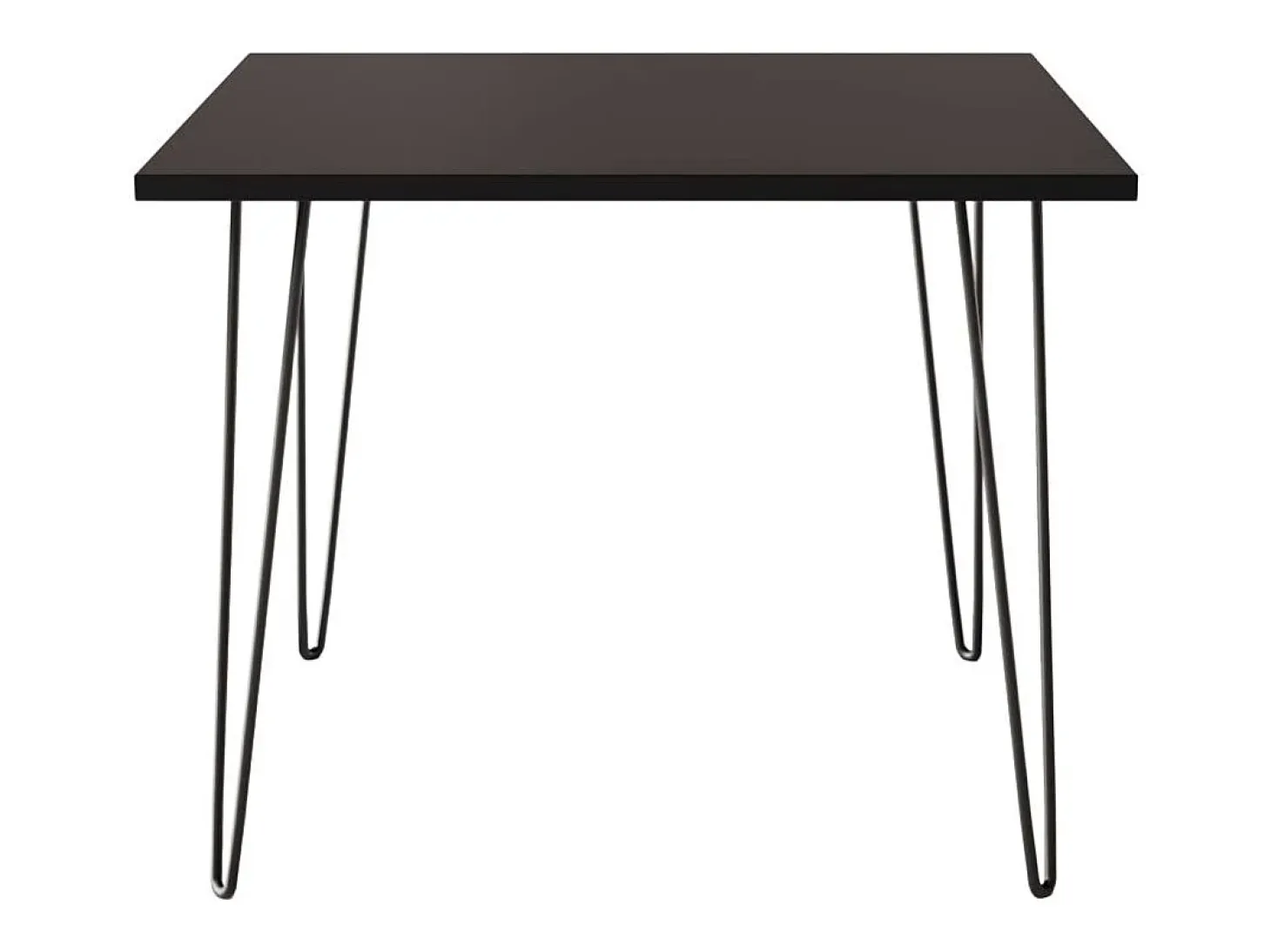 Mesa HAIRPIN 90 x 90 cm para cocina, salón, comedor Negro