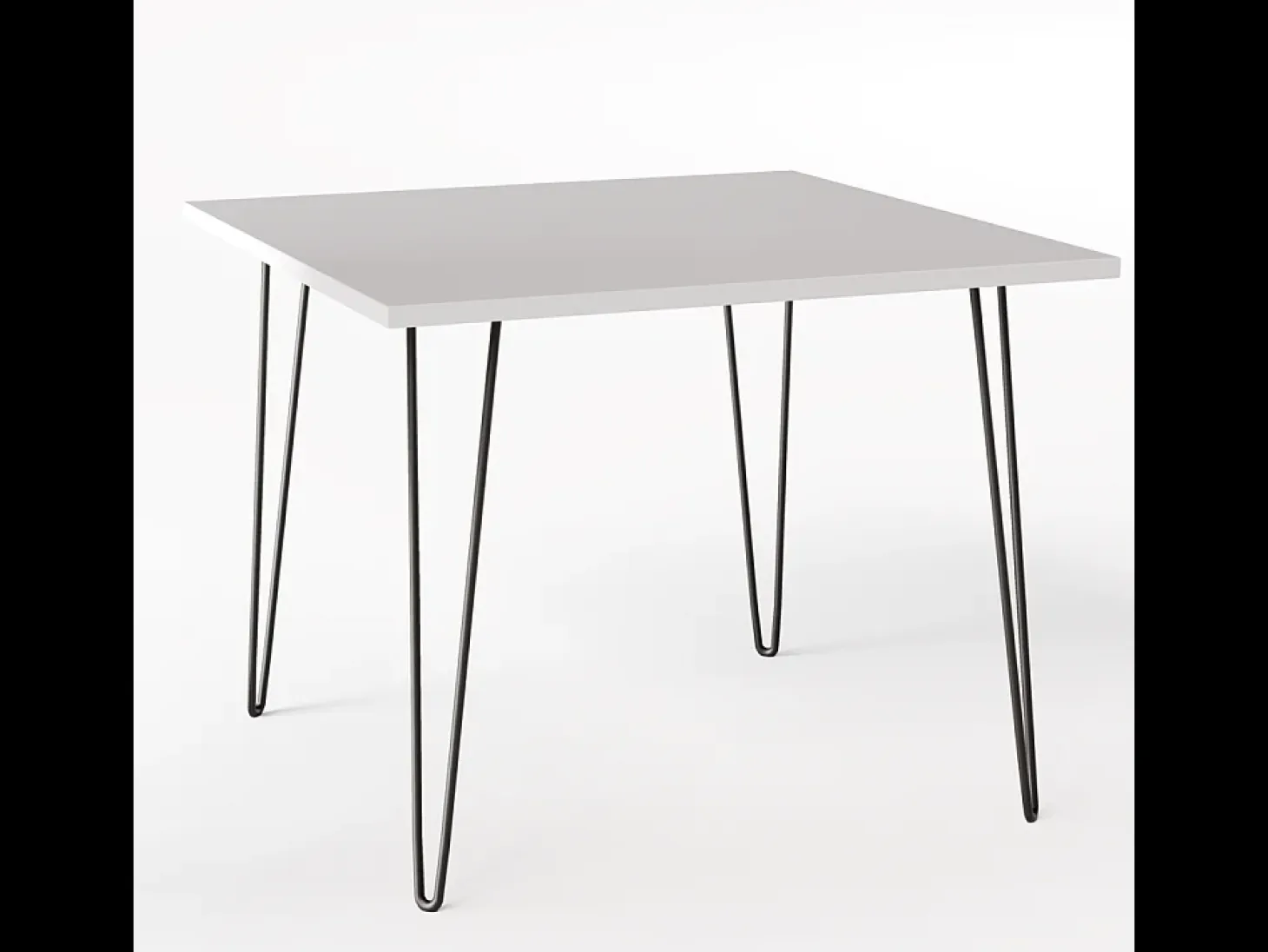 Mesa HAIRPIN 90 x 90 cm para cocina, salón, comedor Gris