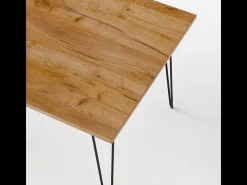 Mesa HAIRPIN 90 x 90 cm para cocina, salón, comedor Roble Craft