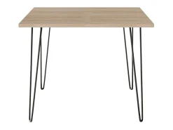 Mesa HAIRPIN 90 x 90 cm para cocina, salón, comedor Roble Sonoma