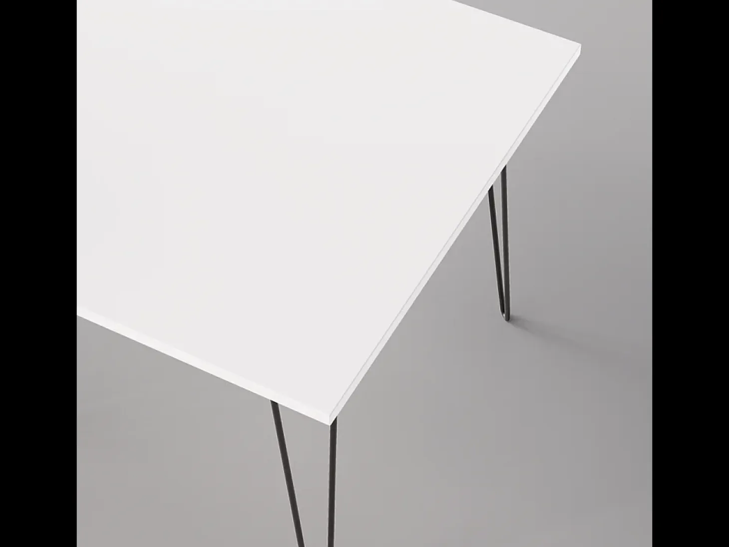 Mesa HAIRPIN 90 x 90 cm para cocina, salón, comedor Blanco