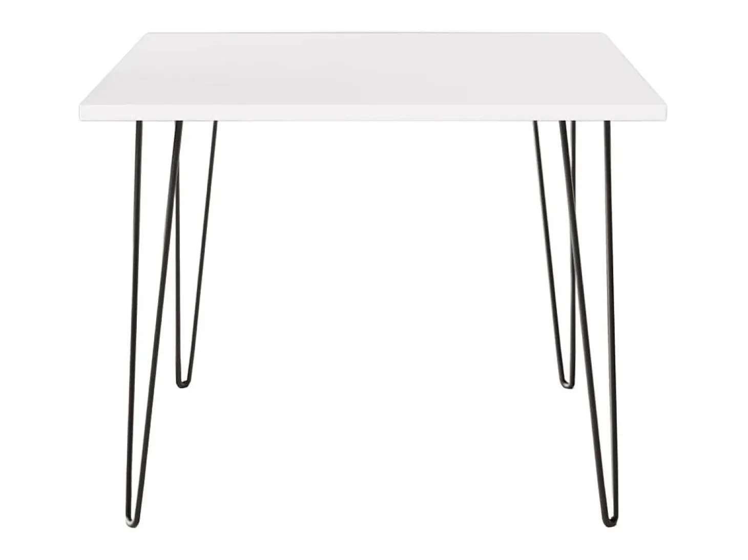 Mesa HAIRPIN 90 x 90 cm para cocina, salón, comedor Blanco