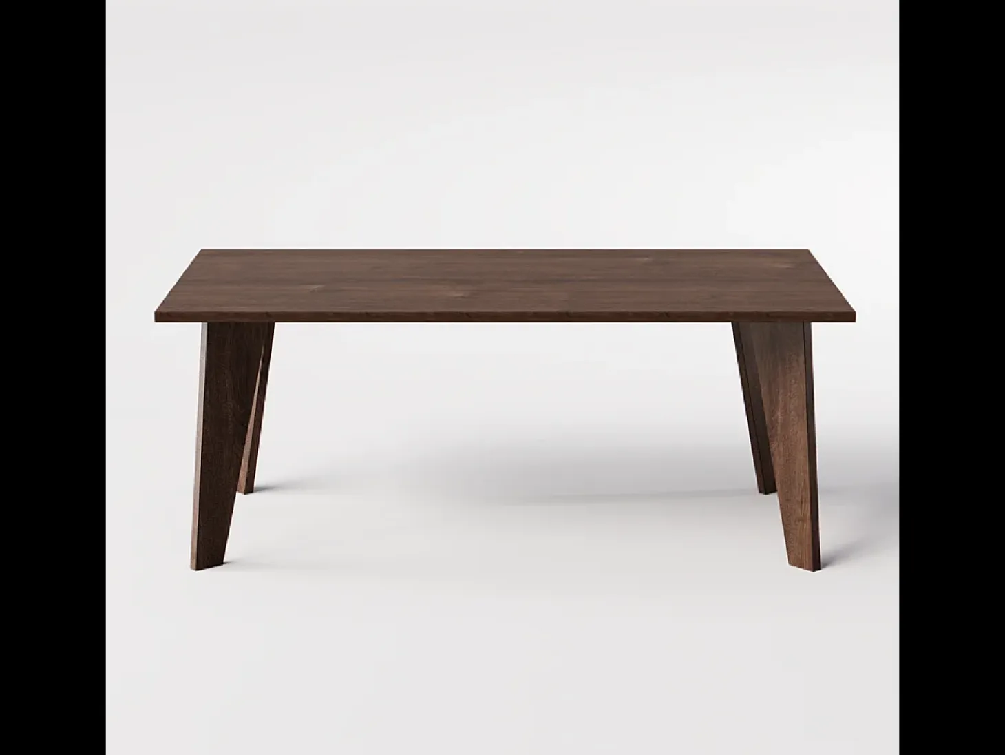 Mesa HOLT 180 x 95 cm para cocina, salón, comedor Roble Chocolate