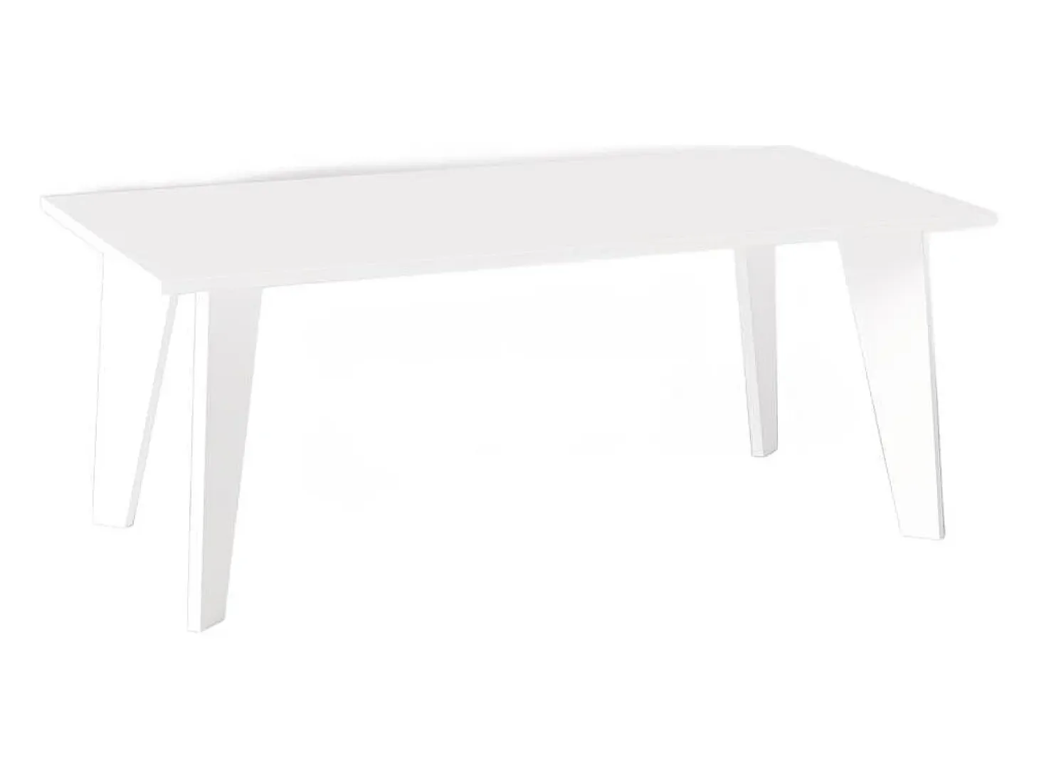 Mesa HOLT 180 x 95 cm para cocina, salón, comedor Blanco