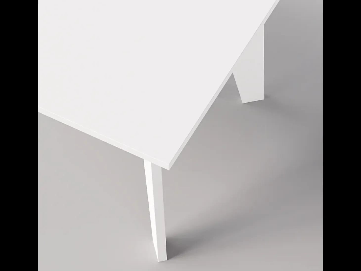 Mesa HOLT 180 x 95 cm para cocina, salón, comedor Blanco