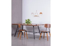 Mesa industrial de alta gama en madera de teca maciza - Fare - Teca
