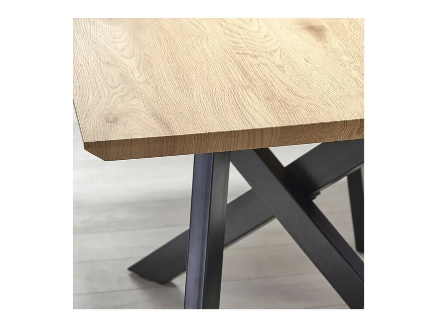 Mesa industrial de madera y metal 160/200 x 90 Vegas