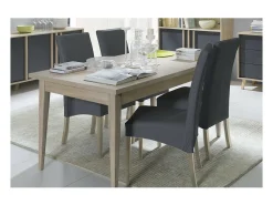 Mesa MALMO 160 cm color roble Sonoma – Para 6 personas