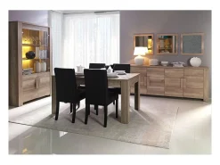 Mesa no extensible 160 cm - Colección ROMI - roble claro