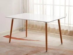 Mesa Nordica de Comedor o Cocina Moritz 120cm Blanco