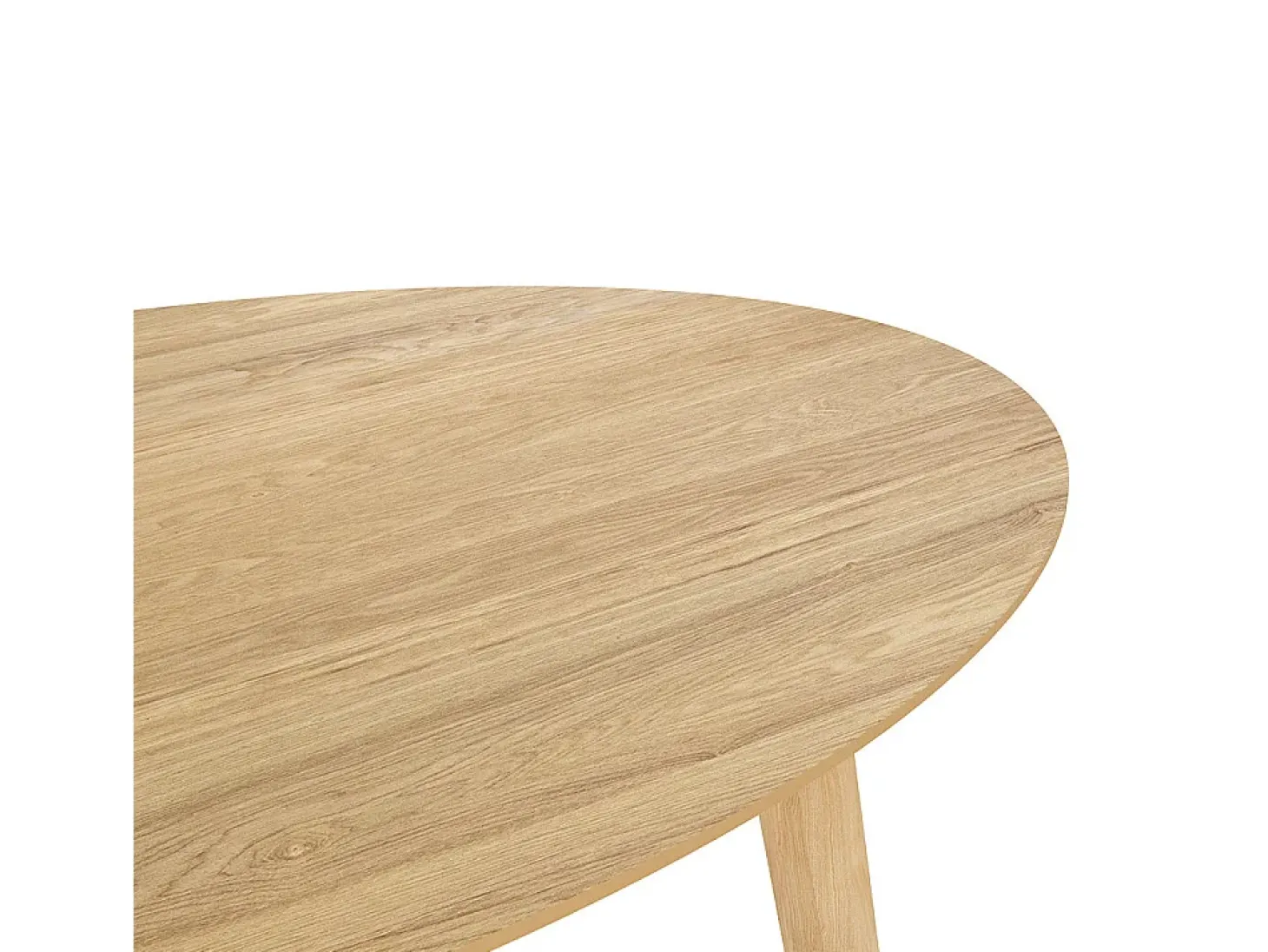 Mesa ovalada para 4 personas de madera clara 130 cm - Eddy