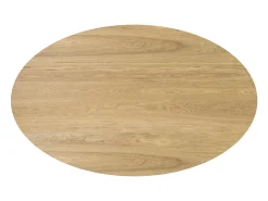 Mesa ovalada para 4 personas de madera clara 130 cm - Eddy