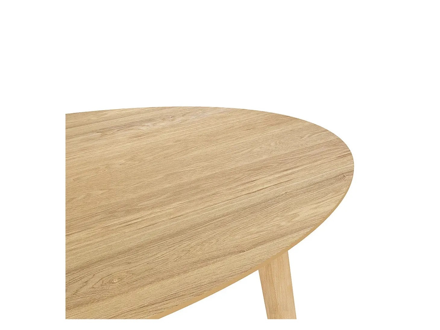 Mesa ovalada para 4 personas de madera clara 130 cm - Eddy