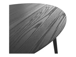 Mesa ovalada para 6 personas en madera negra 150 cm - Eddy