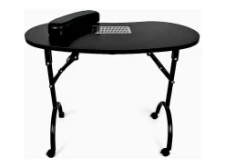 Mesa plegable portátil para manicura y reconstrucción de uñas Easynails - Negro