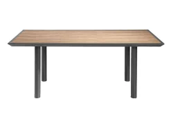 Mesa rectangular con acabado en madera de nogal Luna, 200 x 90 x 75 cm (largo x ancho x al