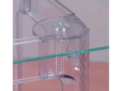 Mesa rectangular de cristal con patas transparentes (140x80) - Ghost - Transparente