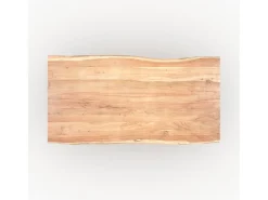 Mesa rectangular de madera maciza de acacia para 6 personas - Gia