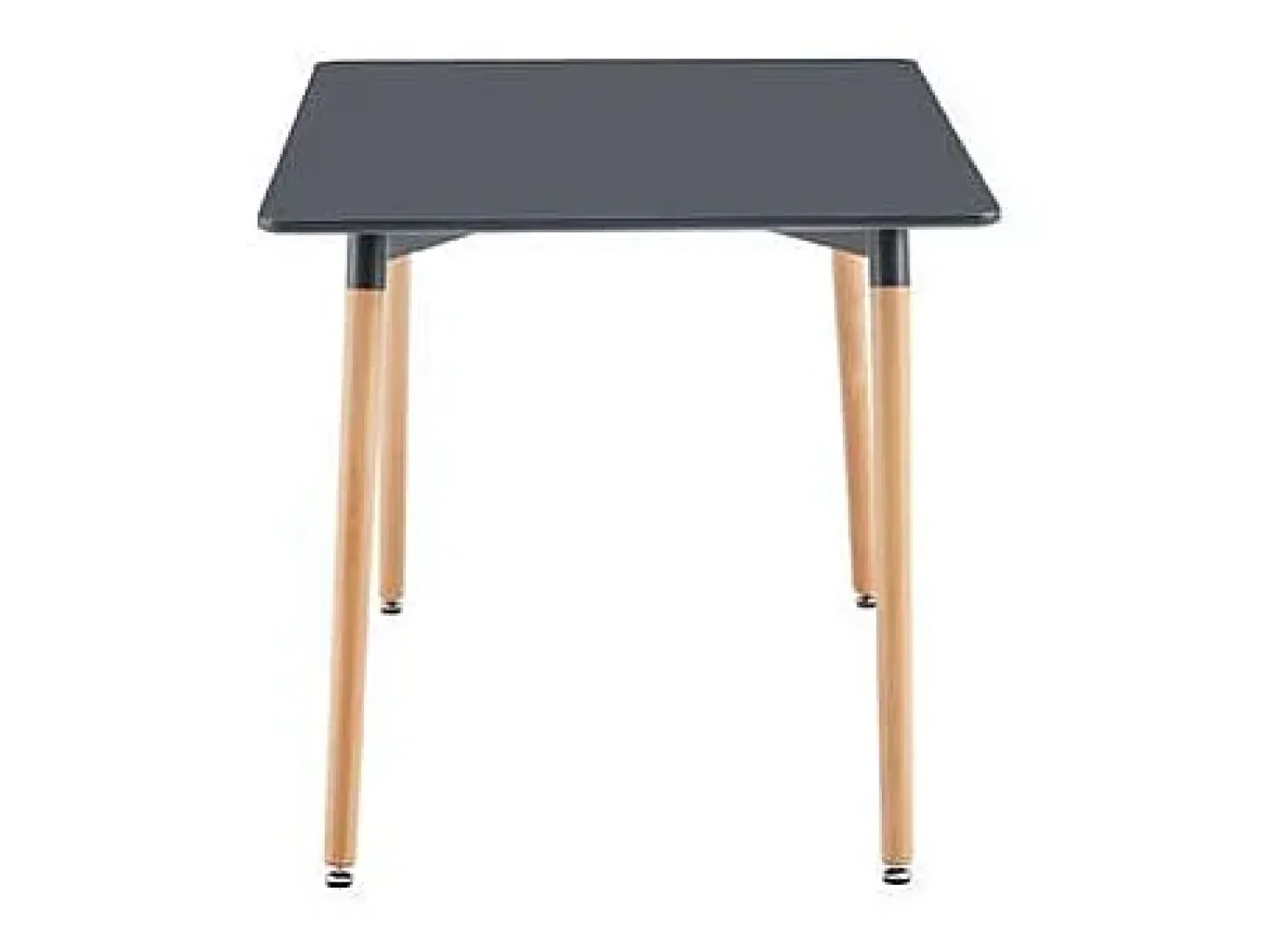 Mesa rectangular Md-Nordika fija acabado gris, 75 cm(alto) 140 cm(ancho) 80 cm(fondo).
