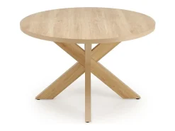 Mesa redonda de 105 cm en roble natural RAVI