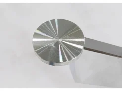 Mesa Redonda de Cristal Templado 120cm DT. Comedor o Cocina, Gris