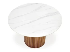 Mesa redonda de mármol para 4 personas 120x76 cm