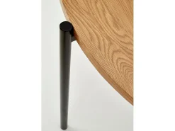 Mesa redonda de roble para 4 personas 120x76 cm