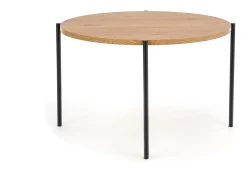 Mesa redonda de roble para 4 personas 120x76 cm