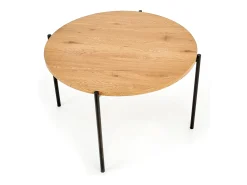 Mesa redonda de roble para 4 personas 120x76 cm