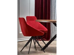 Mesa redonda de roble para 4 personas 170x76 cm