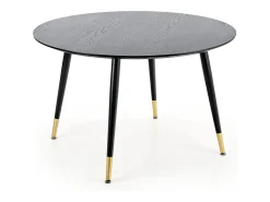 Mesa redonda para 4 personas negra 120x75 cm