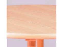 Mesa retro redonda estilo vintage en madera de fresno natural (80cm) - Oldhouse - Fresno Natural