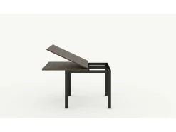 Mesa tipo libro 90x90/180 cm Everyday Libra Cemento estructura Antracita