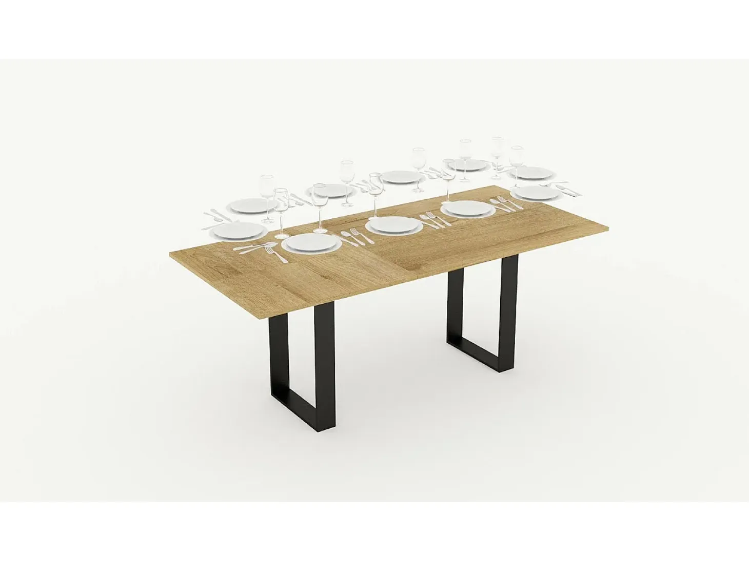 Mesa tipo libro 120x45/90 cm Tecno Double Cemento estructura Antracita