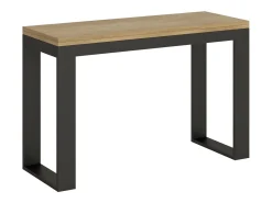Mesa tipo libro 120/200x45/90 cm Tecno Double Roble Natural estructura Antracita