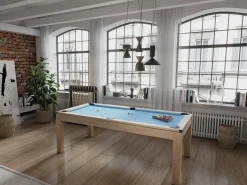 Mesa transformable en billar y ping-pong BALTHAZAR - Azul