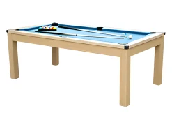 Mesa transformable en billar y ping-pong BALTHAZAR - Azul