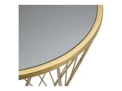 Mesa VKH589, Oro, 40x40x80 cm, Kendra Home
