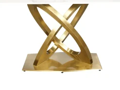 Mesa 180x75x90 cm blanco oro modig m56