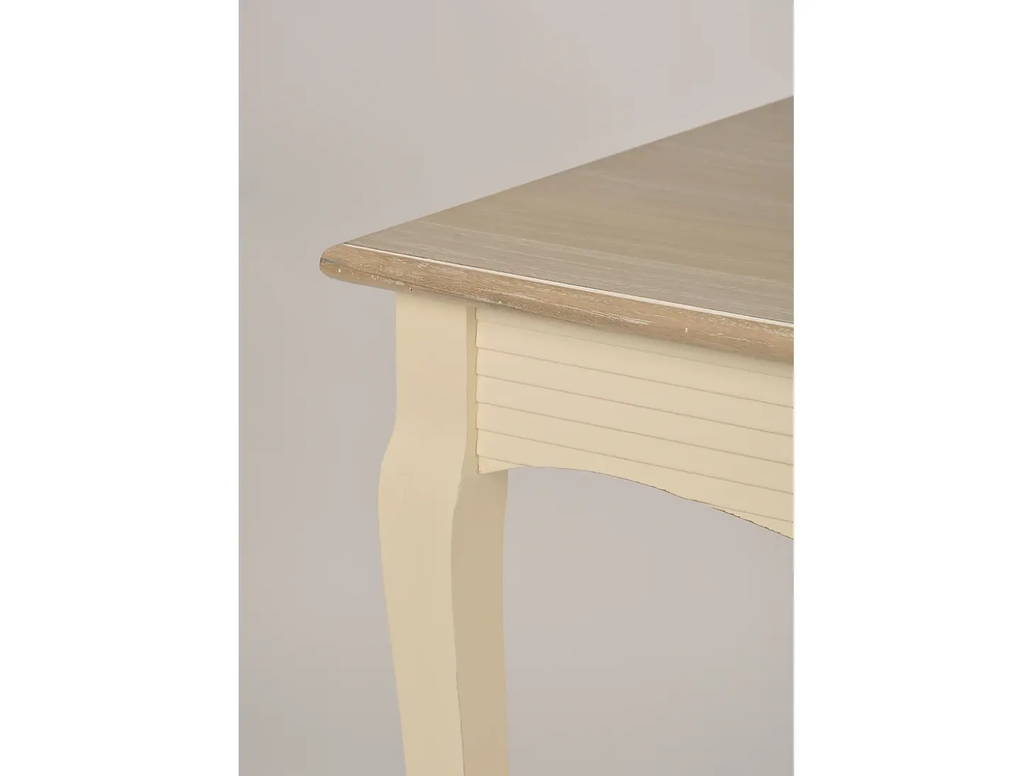 Mesa 160x78x80 cm Crema marrón claro Pesaro PE026