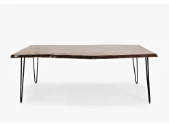 Mesa 99x73x201 cm marrón negro Avola av1781-79