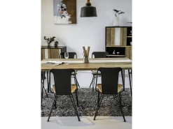 Mesa 180x76x80 cm negra Adesso Adesd05-180