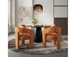 Mesa 127x76x127 cm negra Avola AV2271-50B