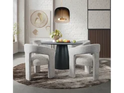 Mesa 127x76x127 cm negra Avola AV2271-50B