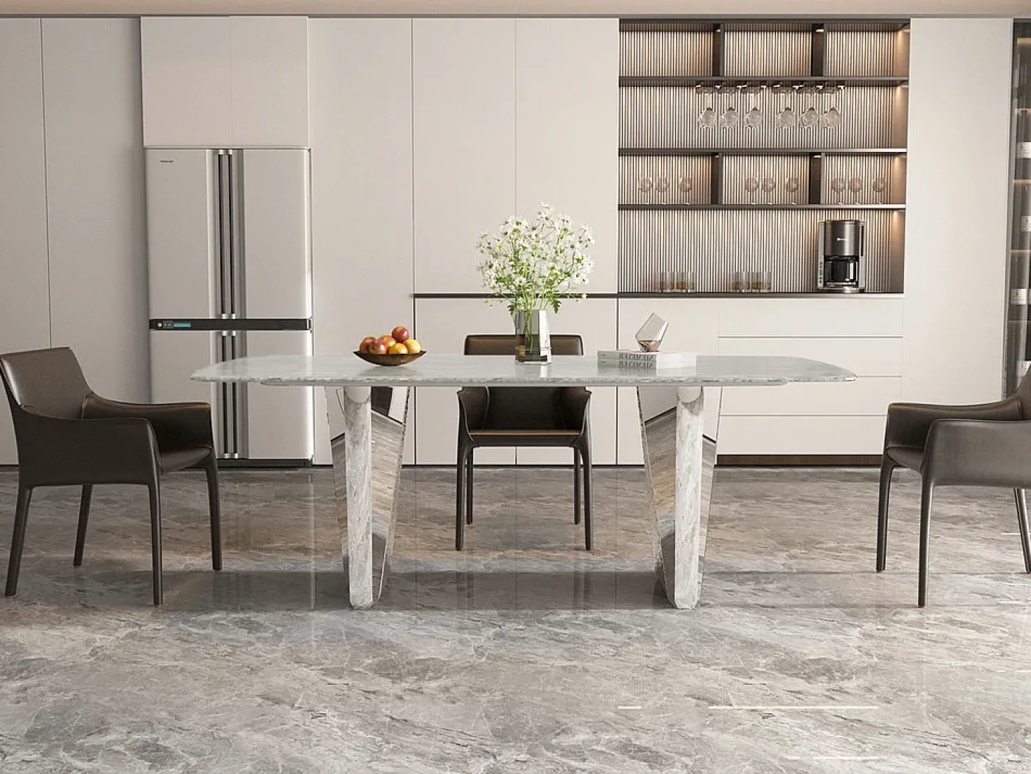Mesa 200x75x100 cm plata Modig M33