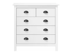Mesita de noche Hill madera maciza de pino blanco 79x40x80 cm ES675764