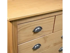 Mesita de noche Hill madera maciza de pino 79x40x80 cm