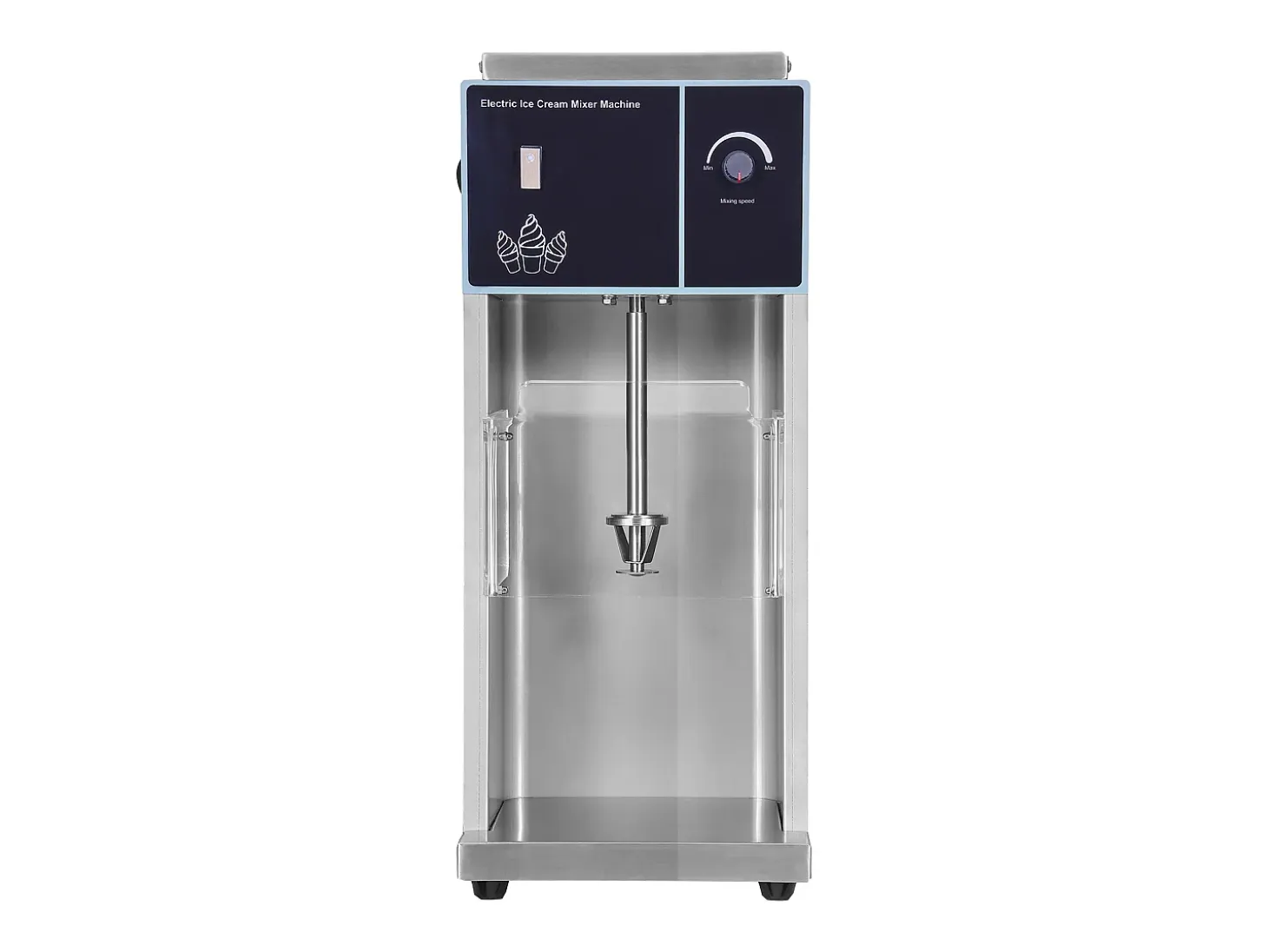 Mezclador de Helado SucceBuy 400 W, Mezclador, Máquina de Remover, Control de Velocidad Continuo, Acero Inoxidable 304, 3 Tazas de Mano