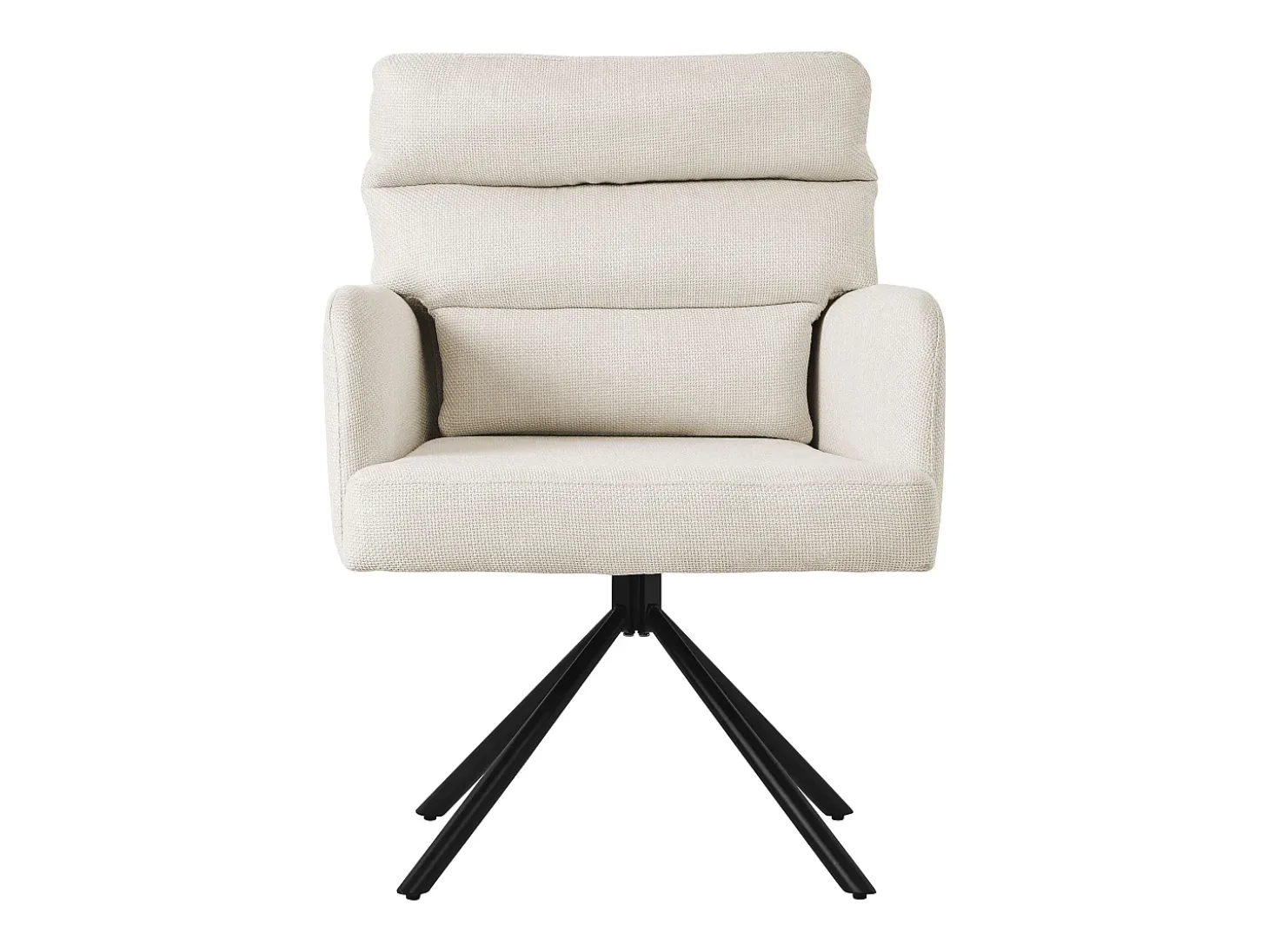ML-Design Juego de 2 sillas de comedor beige, Posición giratoria